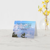 CARTE JEREMIAH 29:11 INSPIRATIONNEL VERSE (Fleur jaune)