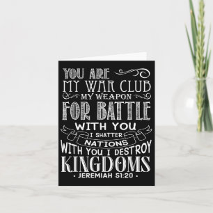 Carte Jeremiah 51 20 Vous Êtes Mon Club De Guerre