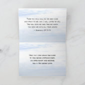 Carte Jérémie 29:11 Je connais les projets que j'ai pour (Intérieur)