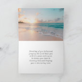 Carte Jérémie 31:3 Je vous ai aimés Bible Ocean Sunset (Intérieur)