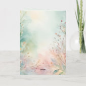 Carte Jérémie personnalisable 29:11 Verse de la Bible (Dos)