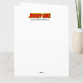 Carte Jersey de bande dessinée rouge et jaune (Dos)