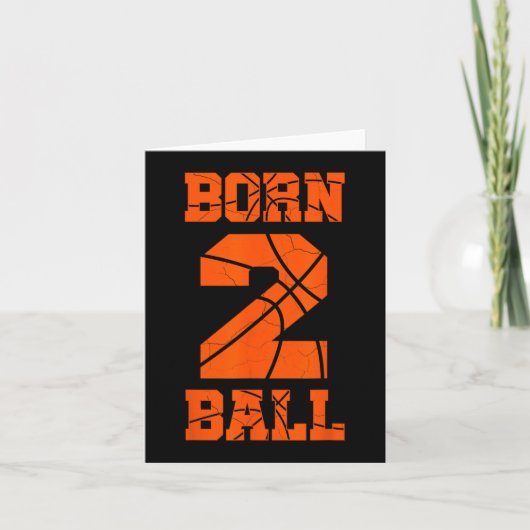 Carte Jersey de basketball 2e anniversaire Tee Deux ans (Devant)
