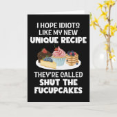 Carte J'Espère Idiot Comme Mon Nouvel Humour De Recette  (Fleur jaune)