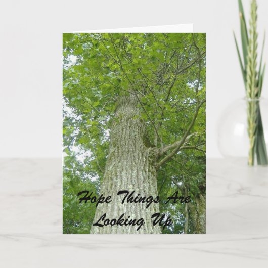 Carte J'Espère Que Les Choses Vont Vers Le Haut (Devant)