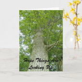 Carte J'Espère Que Les Choses Vont Vers Le Haut (Fleur jaune)