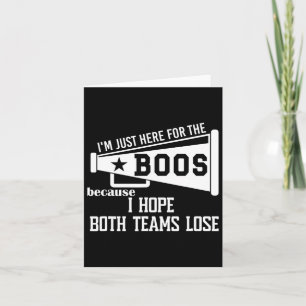 Carte J'espère que les deux équipes perdent au football 