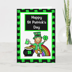 Carte J'espère que tu auras de la chance, Saint Patrick