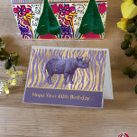 Carte J'espère que votre 60e anniversaire est Rhinoceros<br><div class="desc">A la recherche d'une carte d'anniversaire amusante pour un ami ou un membre de la famille qui aime s'amuser, surtout celui qui aime le violet?. Sur le devant, on peut lire "Hope Your 60th Birthday... " et à l'intérieur, on peut lire "Is a Wild One" et "Happy Birthday" en violet....</div>