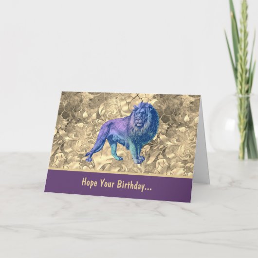 Carte J'espère que votre anniversaire est aussi sauvage  (Devant)