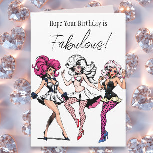 Carte J'espère que votre anniversaire est fabuleux ! Dra