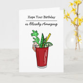 Carte J'espère que votre anniversaire est sanglant Extra (Fleur jaune)