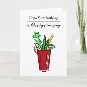 Carte J'espère que votre anniversaire est sanglant Extra