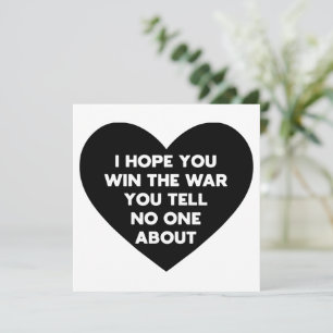 Carte J'espère que vous gagnerez la guerre dont vous ne 