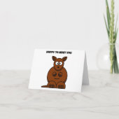 Carte J'espère vous rencontrer Kangaroo Drôle Cartoon (Devant)