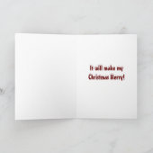 CARTE **J'ESPÈRE VOUS VOIR À NOËL** (Intérieur)