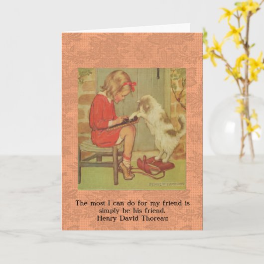 Carte jessie wilcox smith (Fleur jaune)