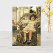 Carte Jessie Wilcox Smith illustration - card (Fleur jaune)