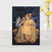 Carte Jessie Willcox Smith Fête de la mère et de l'enfan (Fleur jaune)