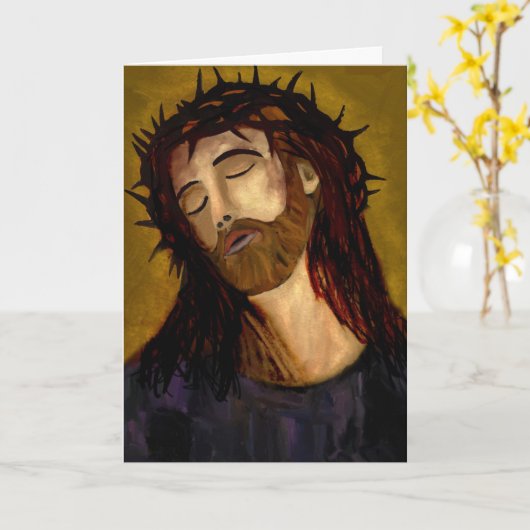 Carte Jésus (Fleur jaune)
