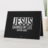 Carte Jésus A Changé Ma Vie Demandez-Moi Comment Jésus (Dos)