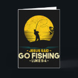 Carte Jésus a dit allez à la pêche Luc 5_4 Pêcheurs chré<br><div class="desc">Jésus a dit allez à la pêche Luc 5_4 Pêcheurs chrétiens Foi</div>