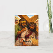 Carte Jésus a payé (Devant)