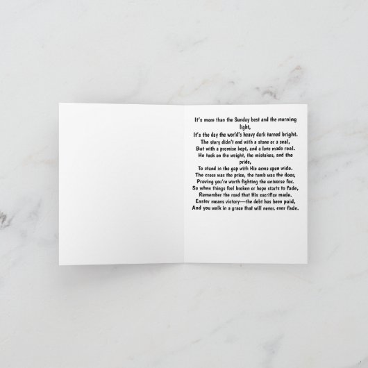 Carte Jésus a payé (Intérieur)