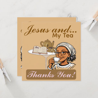 Carte Jesus and My Tea Stationery