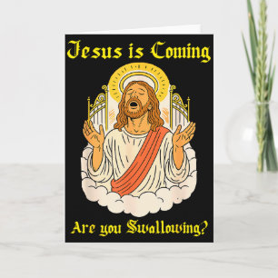 Carte Jésus arrive êtes-vous chrétien Jésus disant désob