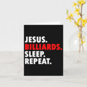 Carte Jesus Billiards Sleep Répéter - Novelty Hob (Fleur jaune)