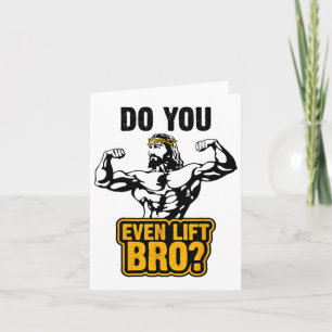 Carte Jésus Bodybuilding T Shirt - Avez-Vous Même Levé B