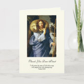 Carte Jésus Bon Berger Prêtre Encouragement (Devant)