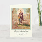 Carte Jésus Bon Berger Prêtre Encouragement (Devant)