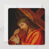 Carte Jesus carrying the cross card (Dos)