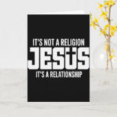 Carte Jésus Ce n'est pas une religion c'est une relation (Fleur jaune)