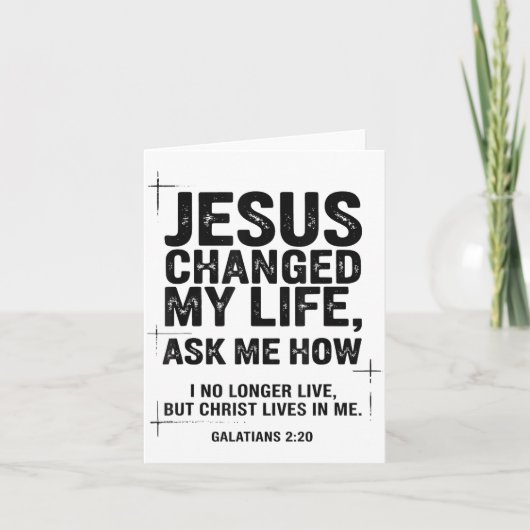 Carte Jesus Changed My Life Ask Me How Christian Bible V (Devant)