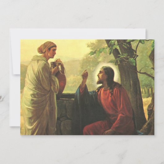 Carte Jésus-Christ et le Bon Samaritain au Puits (Devant)