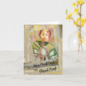 Carte Jésus-Christ et prêtre éternel (Fleur jaune)