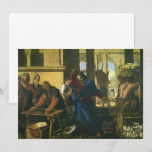 Carte Jésus Christ Nettoyage du Temple (Devant / Derrière)