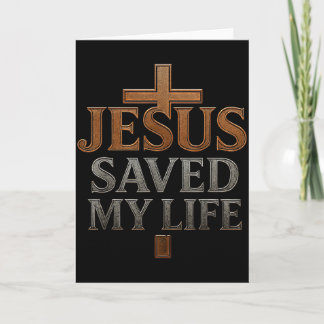 Carte Jesus Christ Saved My Life Gift For Women Men