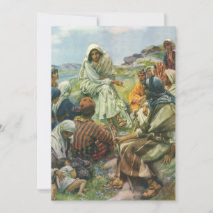 Carte Jésus-Christ Sermon sur la montagne, Religion Vint