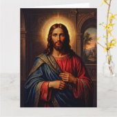 Carte Jésus-Christ-T'aime (Fleur jaune)