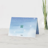 Carte Jésus dans la crèche plié Noël (Dos)