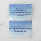 Carte Jésus dans la crèche plié Noël (Intérieur)