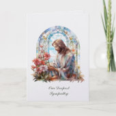 Carte Jésus dans la sympathie des vitraux (Devant)