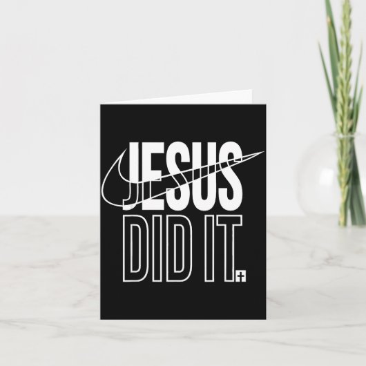Carte Jesus Did It He Is Risen Christian Religious Cross (Devant)