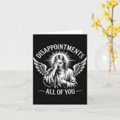 Carte Jesus Disapinted In All Of You Funny Christian (Fleur jaune)