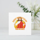 Carte Jésus drôle (Debout devant)