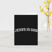 Carte Jésus Est Dieu (Fleur jaune)